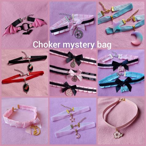 mystery choker lucky bags fukubukuro mystery box kawaii cute etsy