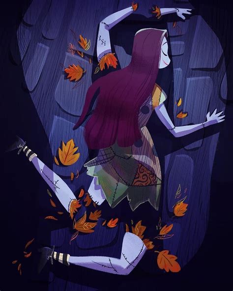 A Woman With Long Red Hair Sitting On The Ground Surrounded By Autumn
