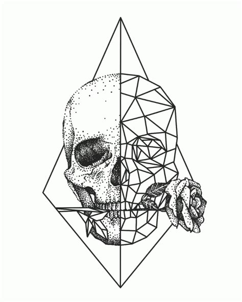 Physionomie De Mort Alors Passerose Skull Drawing Skulls Drawing