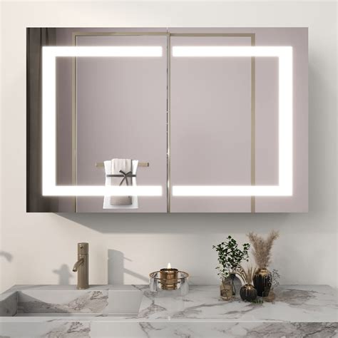 Buy Mirplus 36 X 24 Inch Medicine Cabinet With Mirror Lights Surface