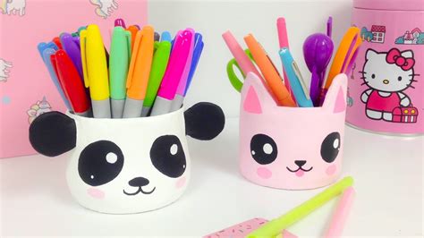 Kawaii Organizerroom Decor How To Make A Panda And A Cateasy Crafts