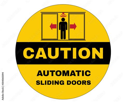 Accident Prevention Signs Caution Board With Message Caution Automatic