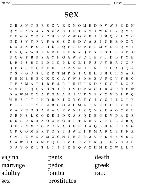 sex word search wordmint