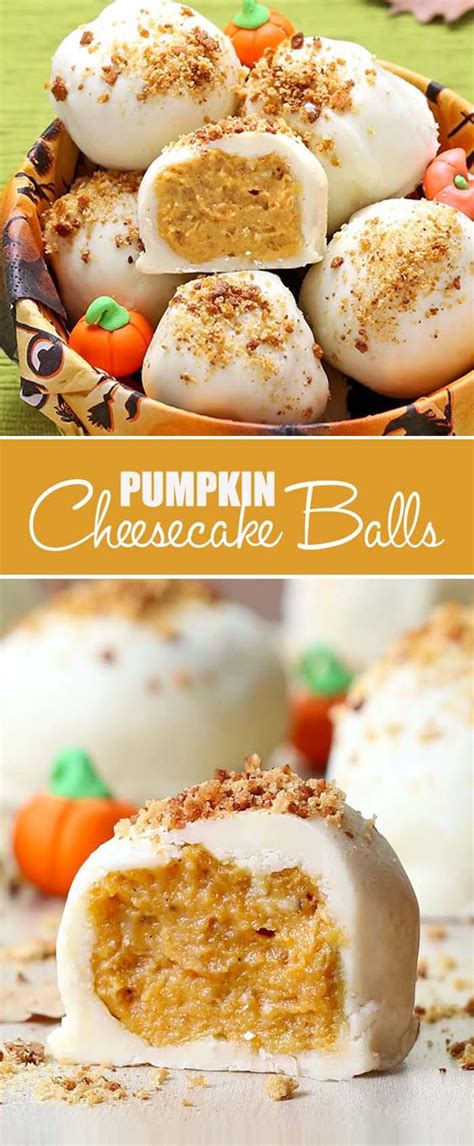 Pumpkin Cheesecake Balls Recipes Home Inspiration And Diy Crafts Ideas