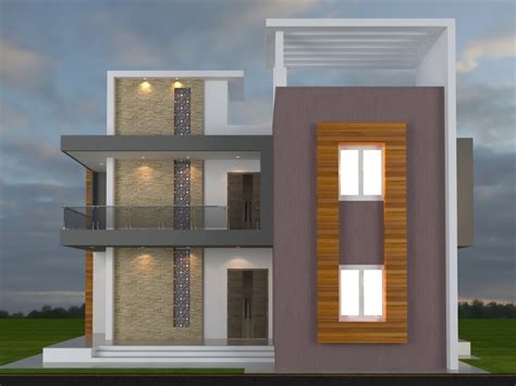 Ap070small Duplex House Plan Archplanest