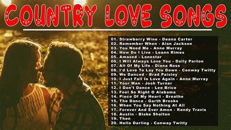 Country Love Songs 80s 90s The Best Country Love Songs 2020 Youtube