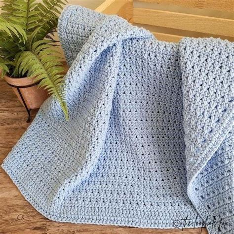 Crossed Double Crochet Baby Blanket Free And Easy The Loophole Fox