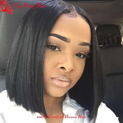 Curly weave hairstyles create a look where volume is high on the agenda. New Layered Short Brazilian Bob Wig Middle Part Bob Full ...