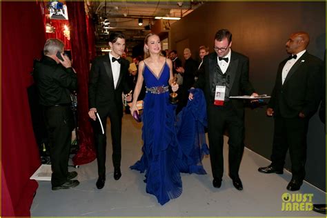 Photo Brie Larson Alex Greenwald Oscars Kiss Photo Just Jared