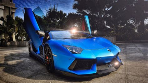 Blue Lamborghini Aventador Wallpapers Top Free Blue Lamborghini
