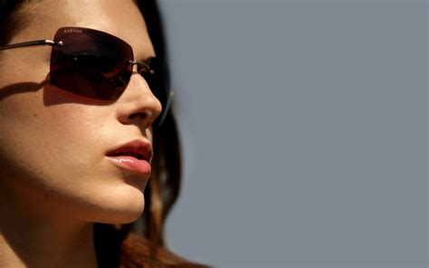 Wallpaper Face Model Portrait Sunglasses Brunette Glasses Nose Head Girl Beauty Eye