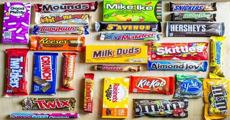 A Selection Of The Common Candy Types In The United States Editorial