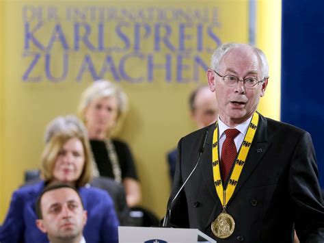 Europäische Ehrung Van Rompuy Mit Karlspreis Ausgezeichnet