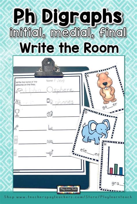 Practice Ph Digraphs With 12 Mini Posters 4 Differentiated Response