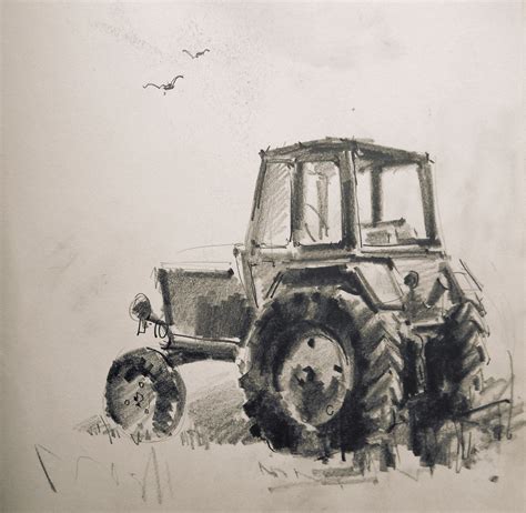 Tractor Sketch Tractor Art Tractor Drawing Animation Art Sketches