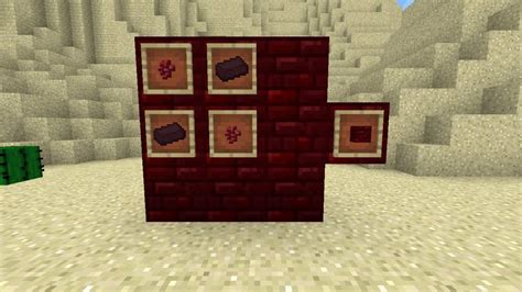 Red Nether Brick Crafting Craft The Armor Tools Or Weapons