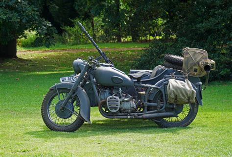 40 German Motorcycle With Sidecar From World War Ii Stock Photos