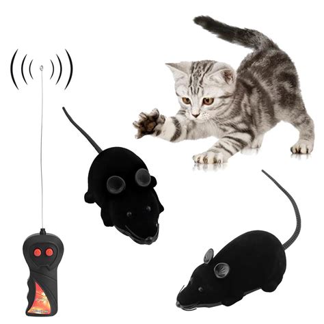 Otviap Wireless Remote Control Rc Electronic Rat Mouse Mice Toy For Cat