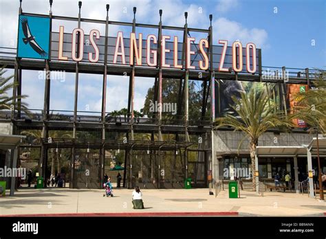 Entrance To The Los Angeles Zoo Located In Griffith Park Los Angeles