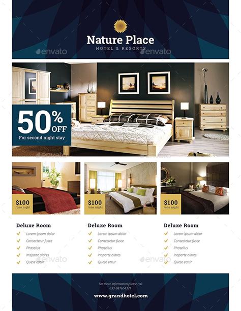 Hotel Flyer By Guuver Graphicriver Hotel Marketing Design Hotels