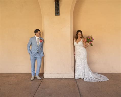 Olivia And Victor Tied The Knot In Balboa Park A Picturesque Location
