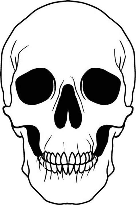 White Skull Svg File Skeleton Face Svg Gothic Skull Black And White
