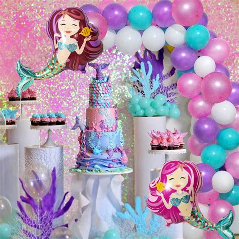 Ayuqi Mermaid Party Decorations For Girls Mermaid Party Supplies