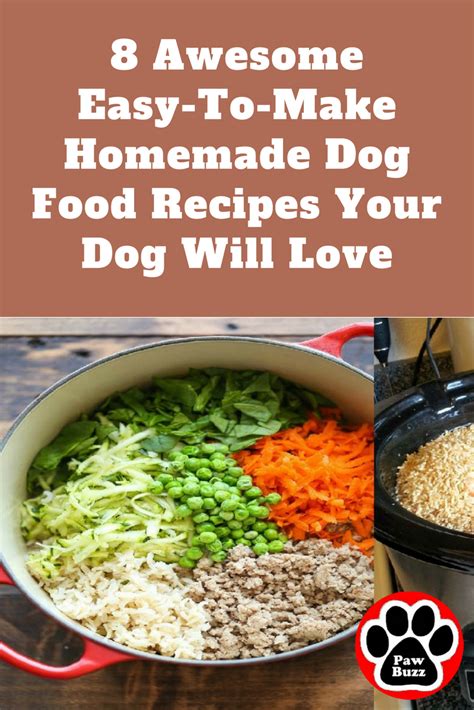 Check Out These 8 Awesome Easy To Make Diy Homemade Dog Food Recipes