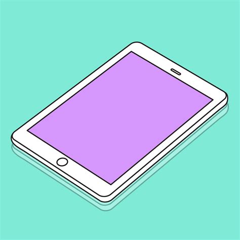 Illustration Of Digital Tablet Isolated Download Free Vectors