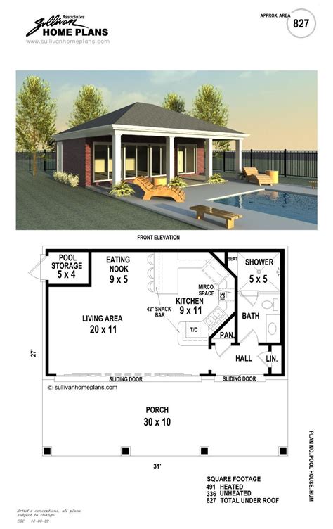 Pool House Floor Plans With Bedroom Make The Most Of Your Space