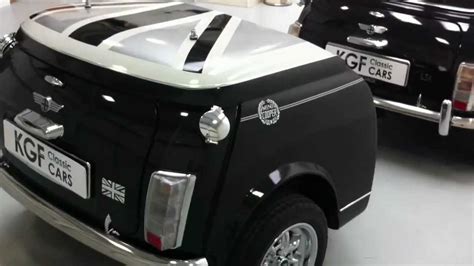 incredible mini cooper special edition black jack creation with matching trailer sold