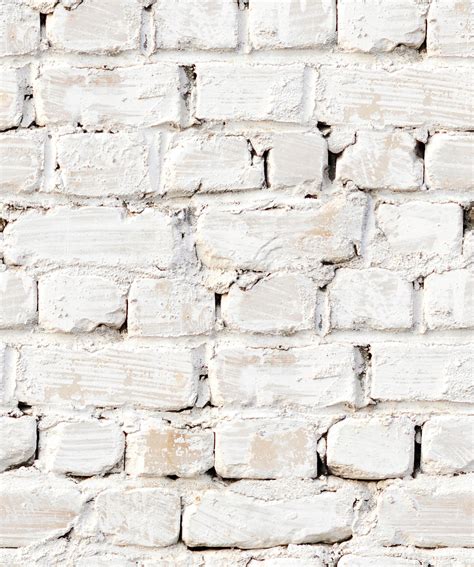 Whitewash Bricks Wallpaper White Rustic Brick Wallpaper • Milton And King
