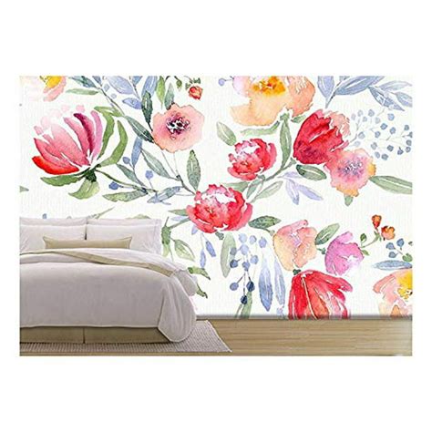 Wall26 Watercolor Floral Peel And Stick Wallpaper 66x96