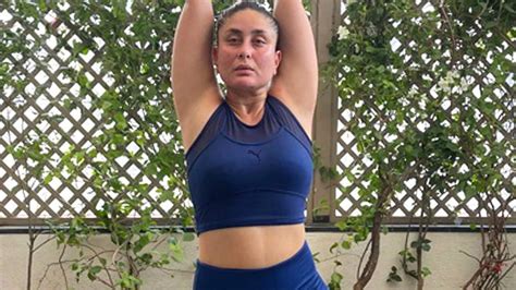 Kareena Kapoor Khan Celebrates Yoga Day 2021 With A Workout In Comfy Puma Separates Vogue India