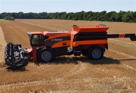 Video 590 Horsepower Tribine Combine Rolls Of The Production Line In