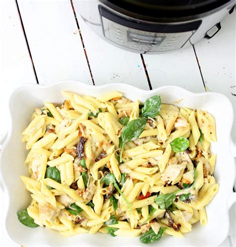 With an instant pot, everything is done in the same dish. Instant Pot Creamy Tuscan Chicken Pasta - My Heavenly Recipes