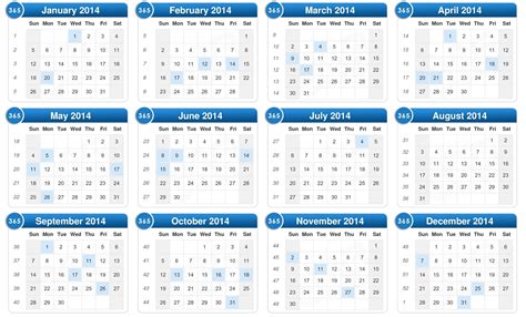 صور التقويم الميلادي سنة 2014 التقويم الميلادي الجديد لسنة 2014