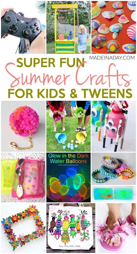 Super Fun Summer Crafts For Tweens And Kids Made In A Day