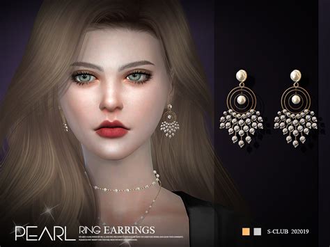 The Sims Resource S Club Ts4 Ll Earrings 202019