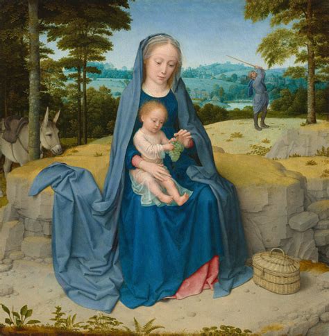 The Rest On The Flight Into Egypt C 1510 By Gerard David Paper