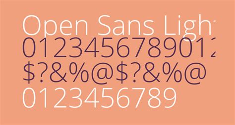 Open Sans Light Free Font What Font Is