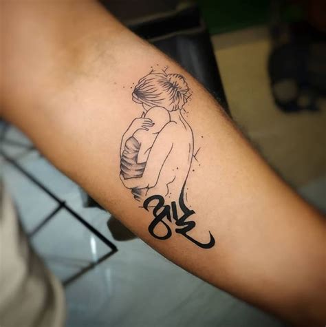 3 kids name tattoos on the chest. 100+ Best Mom Tattoos For Son & Daughter (2021) Mother ...