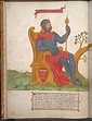 Rollo *Robert*, Duke of Normandy (c.860-c.932), seated wearing ...