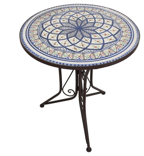 Dszapaci garten beistelltisch mosaiktisch rund balkontisch kleine gartentische blumenhocker balkon bistrotische rund mosaik gartentisch. Mosaiktisch "Mosa", Ø 55 x 68 cm - Wohnambiente-Shop