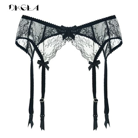 Buy Fashion New Black Stocking Garters Lace Embroidery