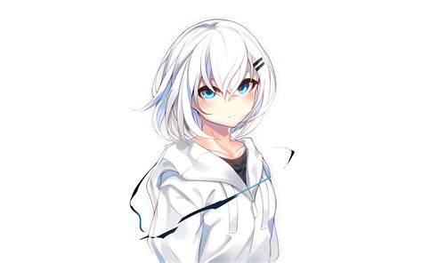 Anime Girl White Wallpapers Wallpaper Cave