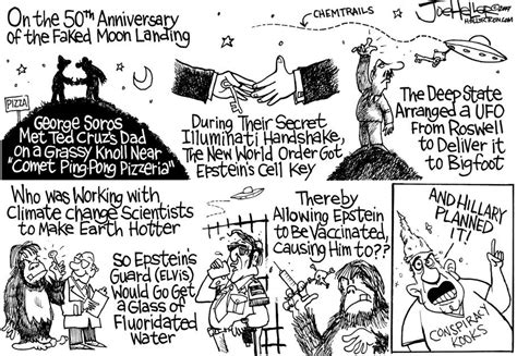 conspiracy theories political cartoons