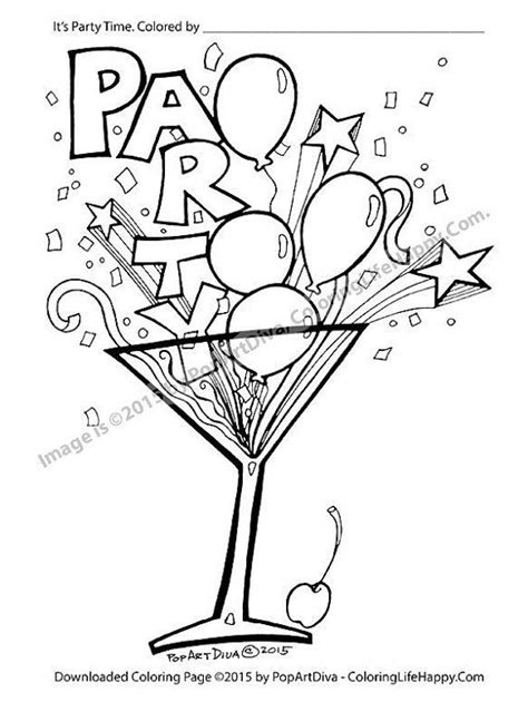Here are some very interesting suggestions about free coloring sheets of balloons : It's PARTY Time! Fun balloon, confetti and streamer filled ...