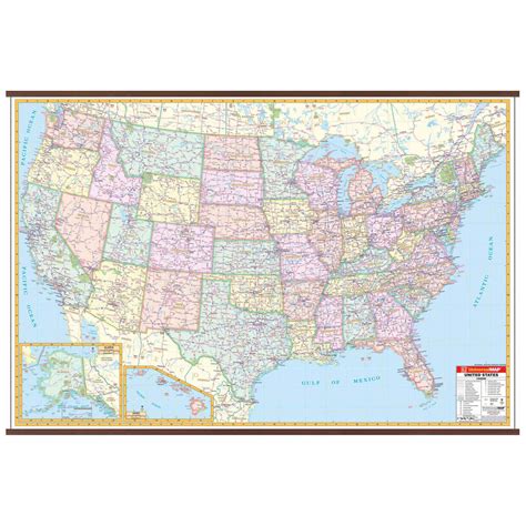 Wall Map Of United States Interstate Highways United States Map