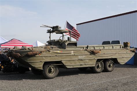 Oldmotodude Amphibious Military Vehicle On Display At The 2019 Wings